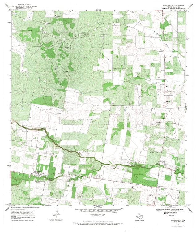 Picture of CONCEPCION TEXAS QUAD - USGS 1968