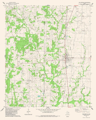 Picture of COLLINSVILLE TEXAS QUAD - USGS 1982