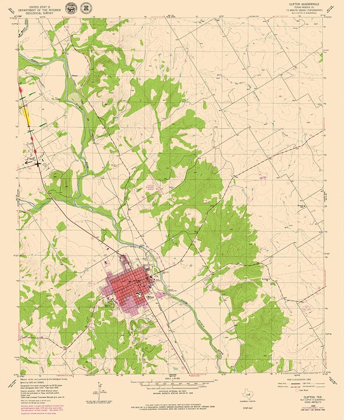 Picture of CLIFTON TEXAS QUAD - USGS 1955