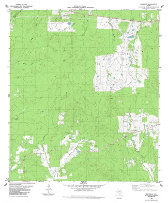 Picture of CARMONA TEXAS QUAD - USGS 1984