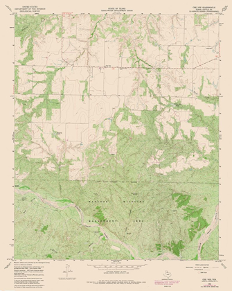 Picture of CEE VEE TEXAS QUAD - USGS 1981