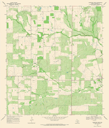 Picture of CHRISTINE WEST TEXAS QUAD - USGS 1968