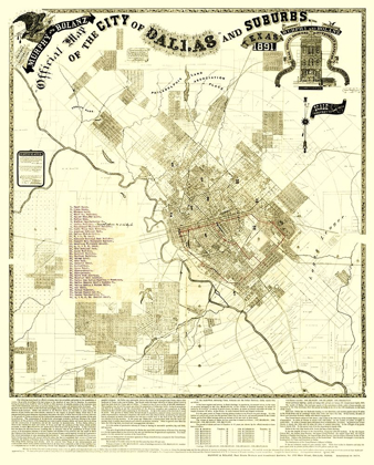 Picture of DALLAS, SUBURBS TEXAS LANDOWNER - MURPHY 1891