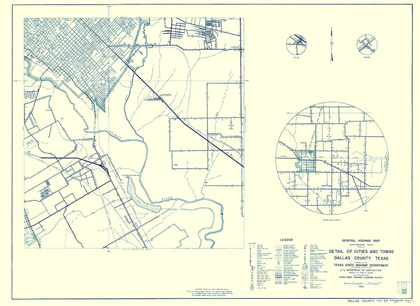 Picture of DALLAS TEXAS CITIES 4 OF 4 - HIGHWAY DEPT 1936