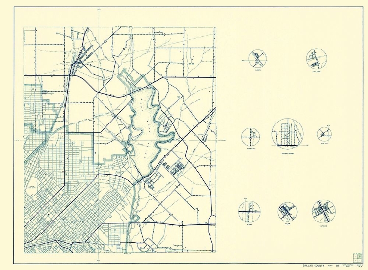 Picture of DALLAS TEXAS CITIES 3 OF 4 - HIGHWAY DEPT 1936