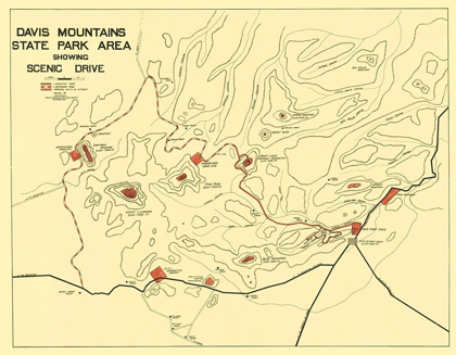 Picture of DAVIS MOUNTAINS STATE PARK TEXAS - SWARTZ 1935