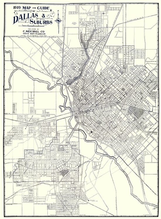 Picture of DALLAS, SUBURBS TEXAS - WEICHSEL 1919