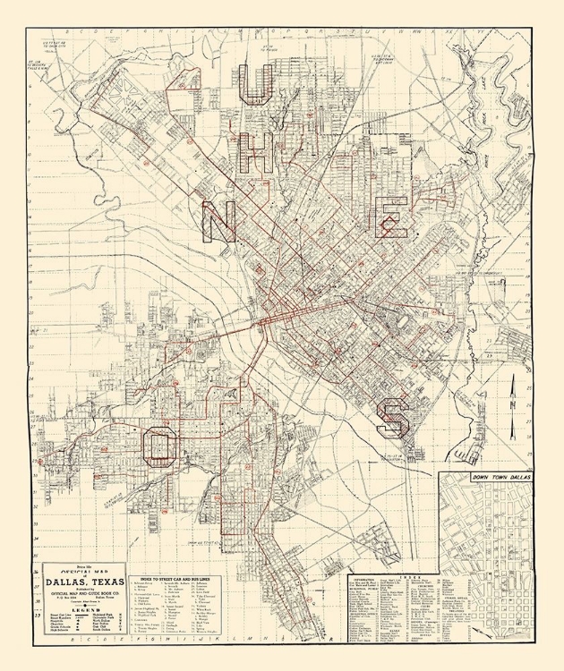 Picture of DALLAS TEXAS - EVANS 1937