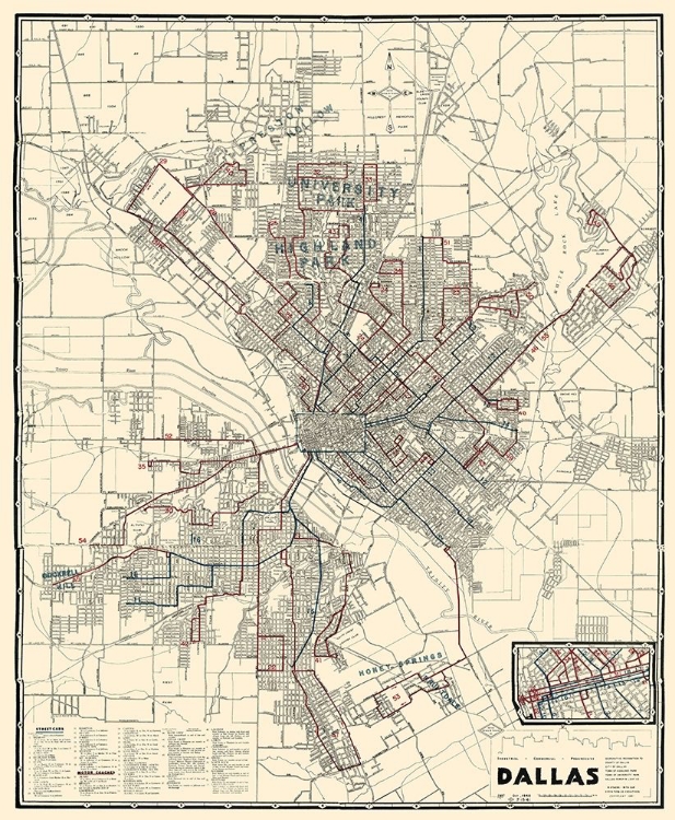 Picture of DALLAS TEXAS - DALLAS RAILWAY 1941