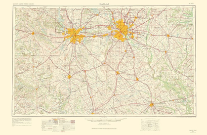 Picture of DALLAS TEXAS QUAD - USGS 1963