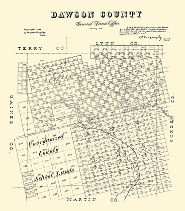 Picture of DAWSON COUNTY TEXAS - MCGAUGHEY 1892