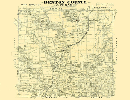 Picture of DENTON TEXAS - LAND OFFICE 1878