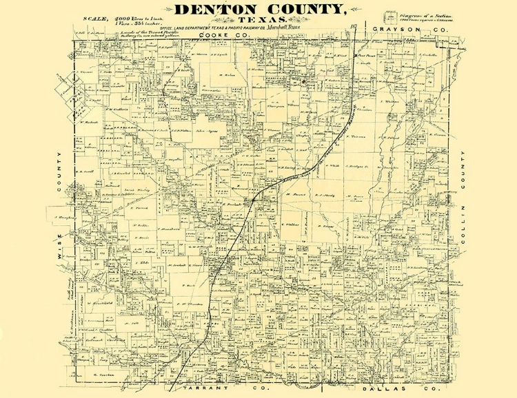 Picture of DENTON TEXAS - LAND OFFICE 1878