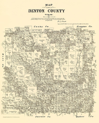 Picture of DENTON TEXAS LANDOWNER - GAST 1879