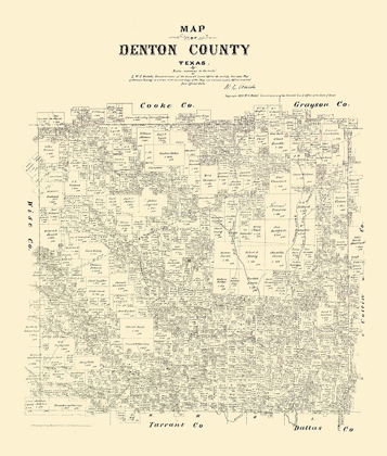 Picture of DENTON COUNTY TEXAS - WALSH 1879