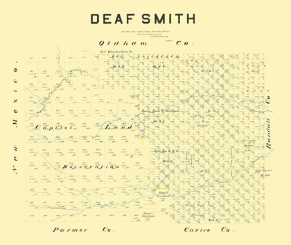 Picture of DEAF SMITH COUNTY TEXAS - HAMILTON 1887