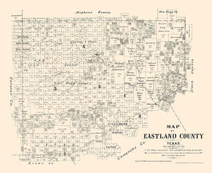 Picture of EASTLAND COUNTY TEXAS - WALSH 1879