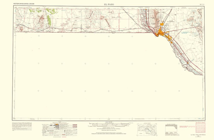 Picture of EL PASO TEXAS QUAD - USGS 1968