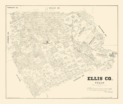 Picture of ELLIS COUNTY TEXAS - WALSH 1879