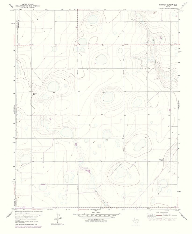 Picture of FAIRVIEW TEXAS QUAD - USGS 1975