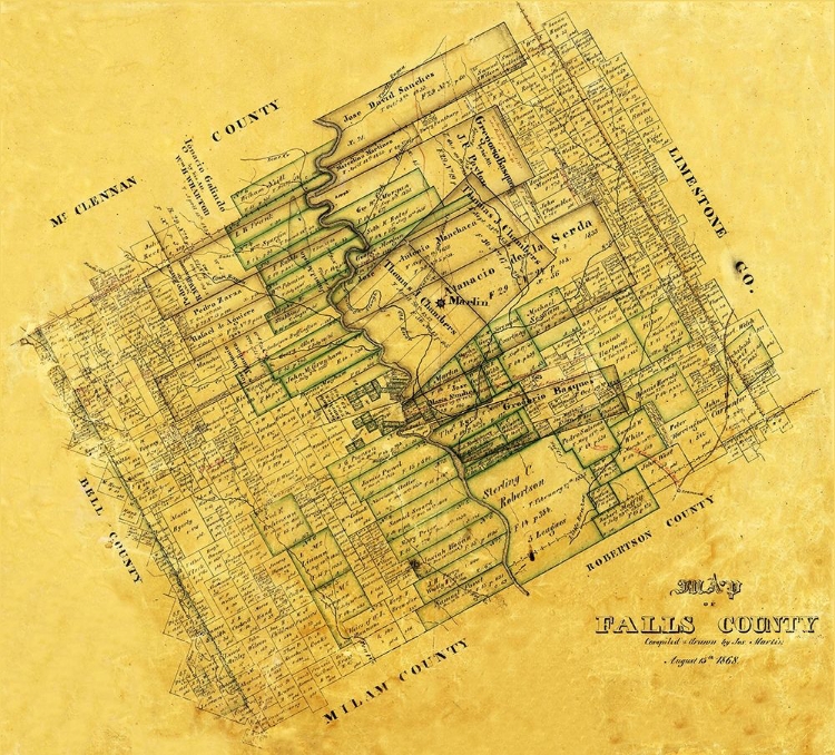 Picture of FALLS COUNTY TEXAS - MARTIN 1868