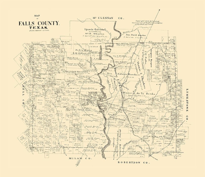 Picture of FALLS COUNTY TEXAS - WALSH 1879