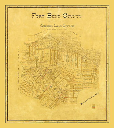 Picture of FORT BEND COUNTY TEXAS - 1892
