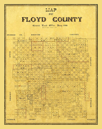 Picture of FLOYD COUNTY TEXAS - 1888