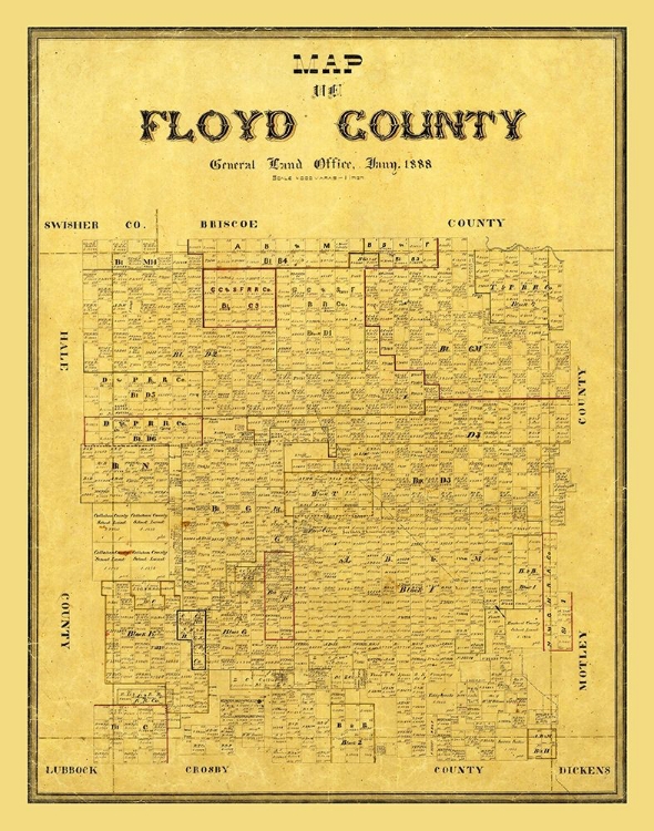 Picture of FLOYD COUNTY TEXAS - 1888