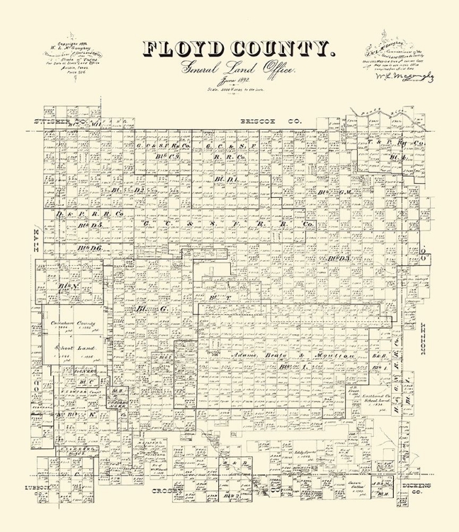 Picture of FLOYD COUNTY TEXAS - MCGAUGHEY 1892