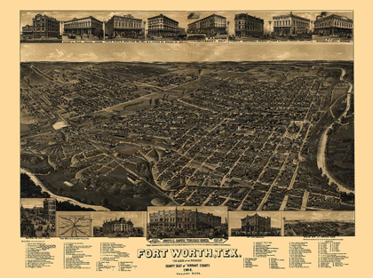 Picture of FORT WORTH TEXAS - BECK 1885