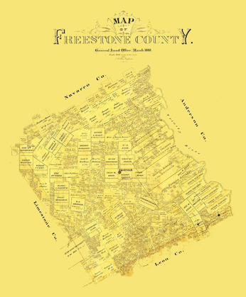 Picture of FREESTONE COUNTY TEXAS - BLAU 1888