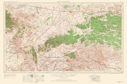 Picture of FORT STOCKTON TEXAS QUAD - USGS 1964