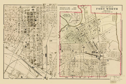 Picture of FT. WORTH TEXAS LANDOWNER - GRAY 1885