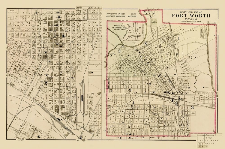 Picture of FT. WORTH TEXAS LANDOWNER - GRAY 1885