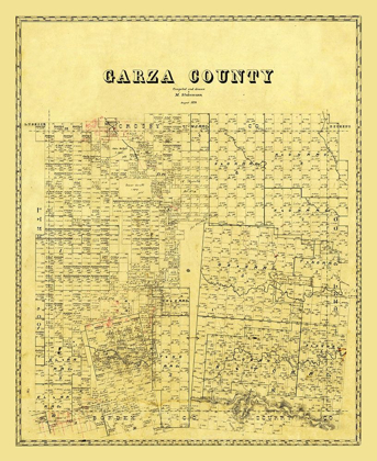 Picture of GARZA COUNTY TEXAS - STAKEMANN 1879