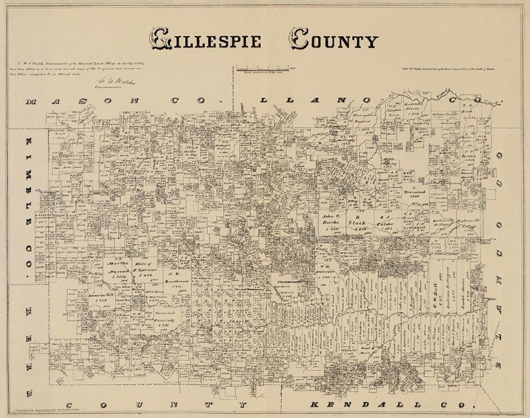 Picture of GILLESPIE TEXAS LANDOWNER - GAST 1879