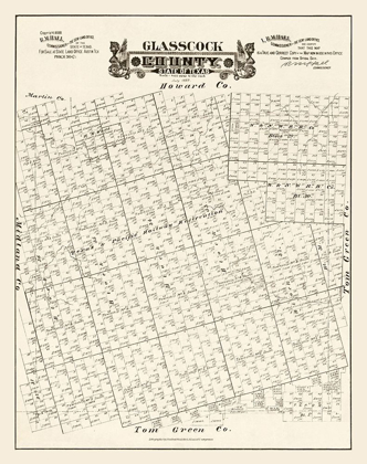 Picture of GLASSCOCK COUNTY TEXAS - HALL 1889