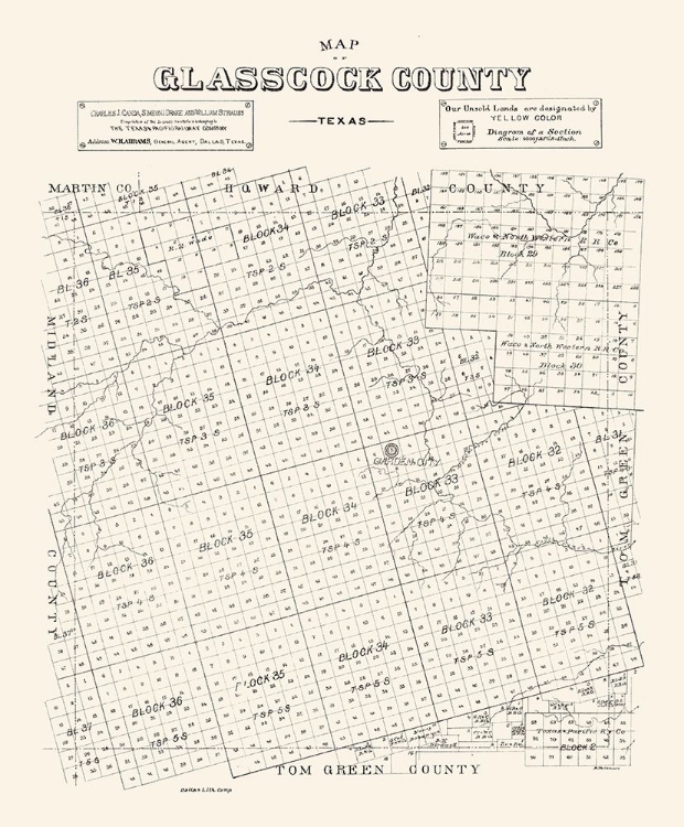 Picture of GLASSCOCK COUNTY TEXAS - 1890