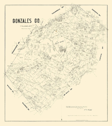 Picture of GONZALES COUNTY TEXAS - WALSH 1880