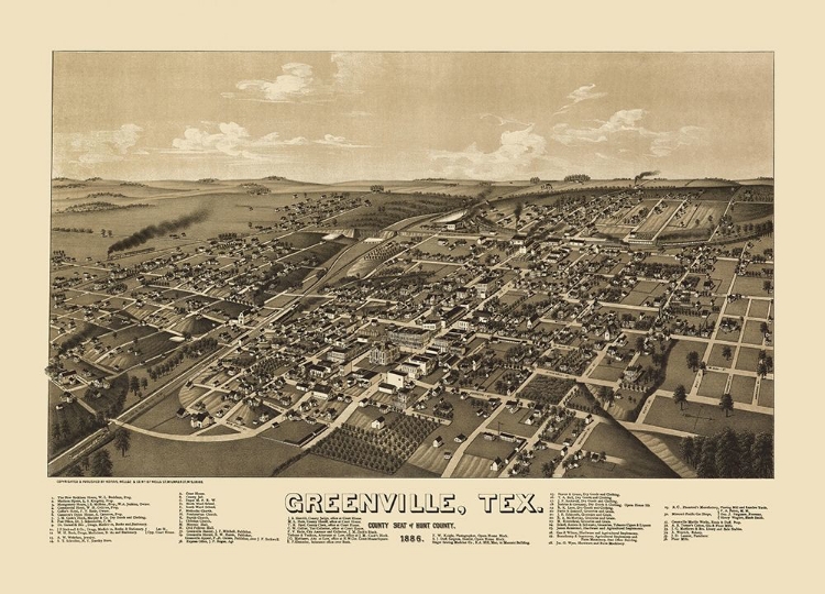 Picture of GREENVILLE TEXAS - NORRIS 1886