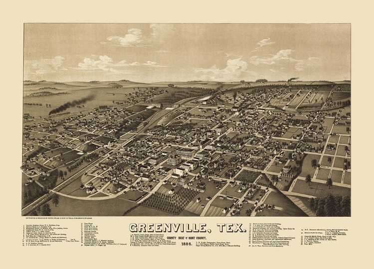 Picture of GREENVILLE TEXAS - NORRIS 1886