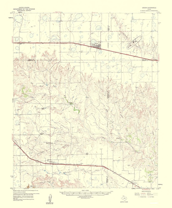 Picture of GROOM TEXAS QUAD - USGS 1961