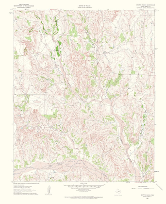 Picture of GRIFFIN RANCH TEXAS QUAD - USGS 1963