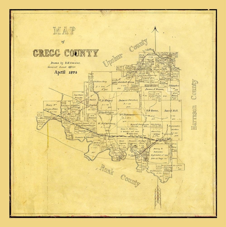 Picture of GREGG COUNTY TEXAS - COUSINS 1874