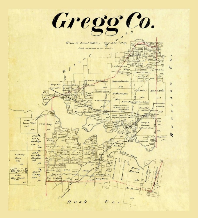 Picture of GREGG COUNTY TEXAS - COUSINS 1874