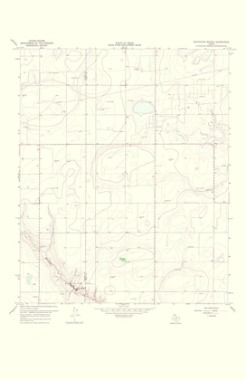 Picture of GRANDVIEW SCHOOL TEXAS QUAD - USGS 1967