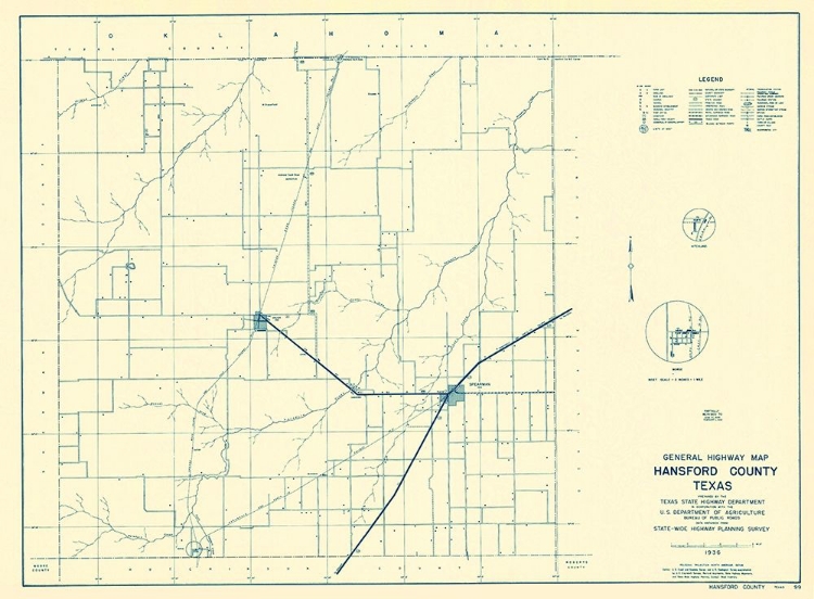 Picture of HANSFORD TEXAS - HIGHWAY DEPT 1940