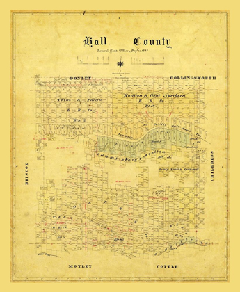 Picture of HALL COUNTY TEXAS - 1881