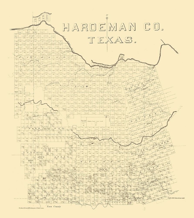 Picture of HARDEMAN COUNTY TEXAS - 1880